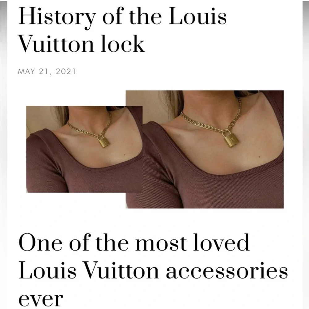 COPY - Louis Vuitton Brass Lock & Key Set - Picture 6 of 16